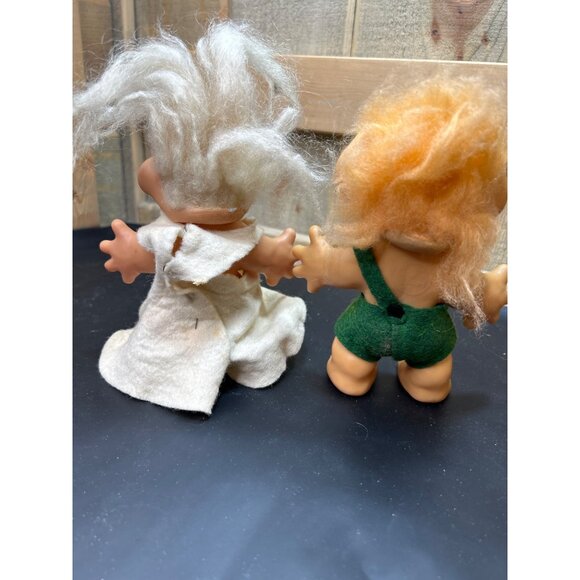 Vintage Thomas Dam Troll Doll Couple With Clothes 1960s Figurines - Picture 4 of 9